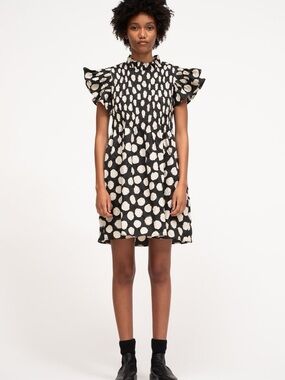 Sea New York Black and Cream Mini Dress size small